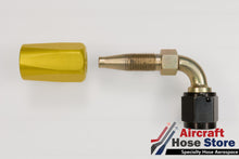 Load image into Gallery viewer, (Size 04) 980005-4 AN 90 Degree Fitting AN818 Eaton Aeroquip Aerospace MS27224-4