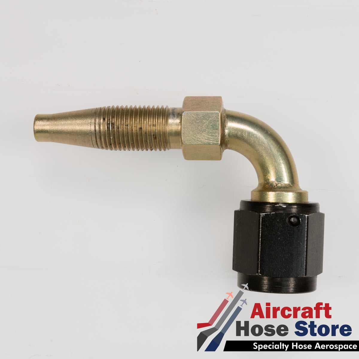 Size 03) 980005-3 AN 90 Degree Fitting AN818 Eaton Aeroquip 