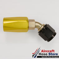 (Size 05) 980006-5 AN 45 Degree Fitting AN818 Eaton Aeroquip Aerospace MS27226-5