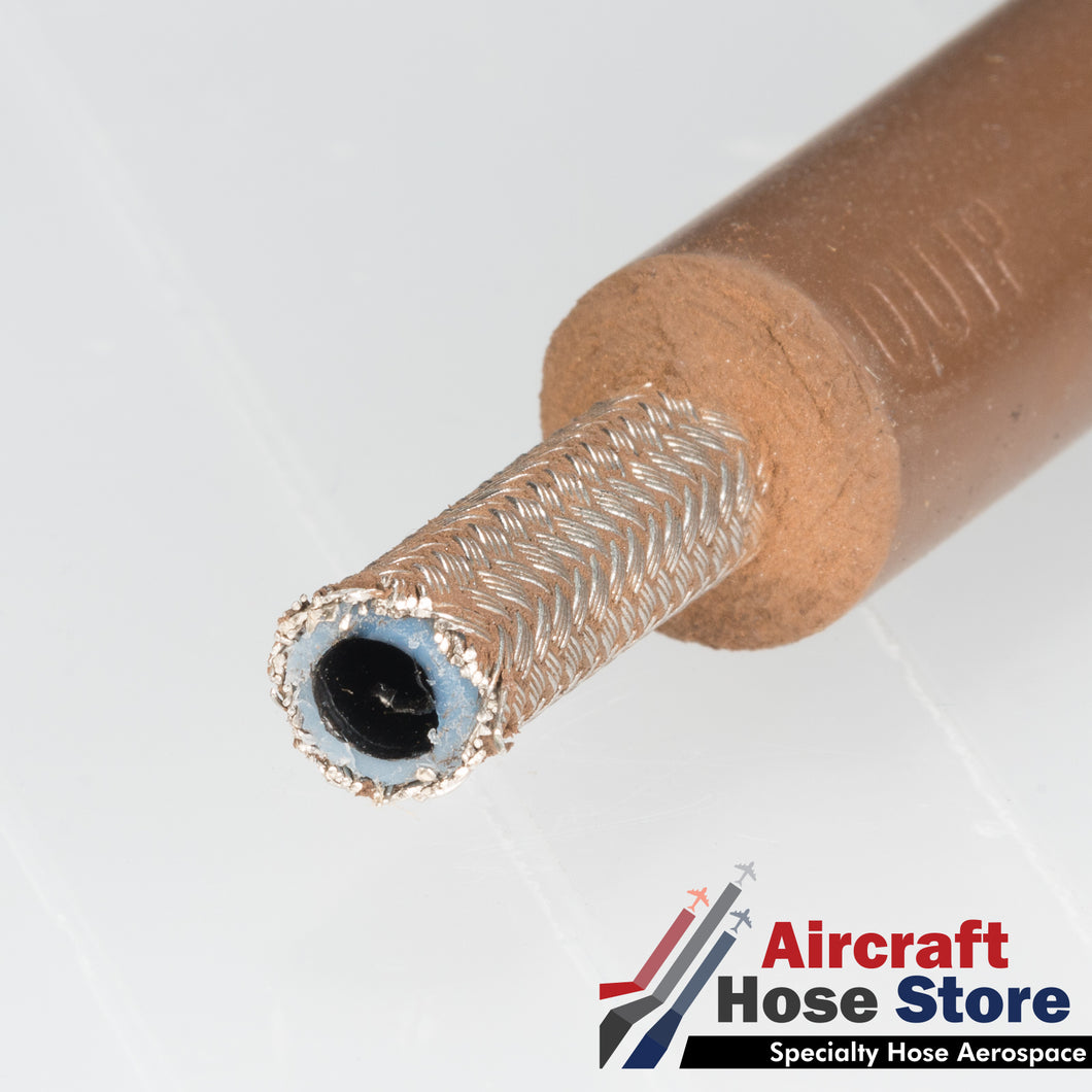 (Size 03) AE466-3 Eaton Aeroquip Aerospace PTFE Integral Silicone Firesleeve Hose by the foot